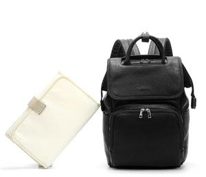 Faux Leather Diaper Bag Backpacks