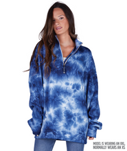 Load image into Gallery viewer, NAVY Tie Dye Charles River Pullover
