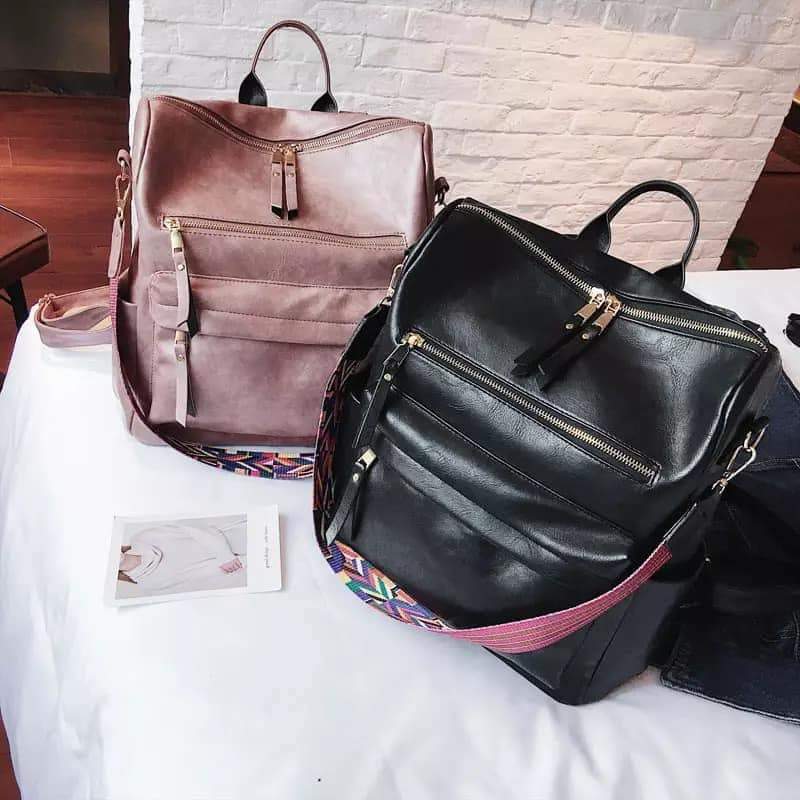 Vegan Leather Backpack Purse – Stitch Factory AL
